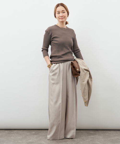 Deuxieme Classe（ドゥーズィエムクラス）の「*  Dignity Tシャツ（Tシャツ/カットソー・レディース・ブラック/ベージュ系その他/ホワイト・FREE）」の8枚目の写真