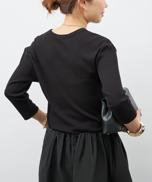 Deuxieme Classe（ドゥーズィエムクラス）の「*  Dignity Tシャツ（Tシャツ/カットソー・レディース・ブラック/ベージュ系その他/ホワイト・FREE）」の12枚目の写真