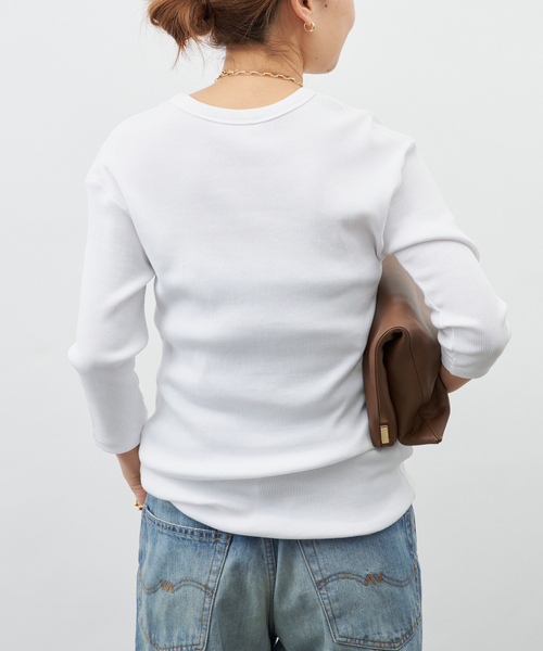 Deuxieme Classe（ドゥーズィエムクラス）の「*  Dignity Tシャツ（Tシャツ/カットソー・レディース・ブラック/ベージュ系その他/ホワイト・FREE）」の18枚目の写真