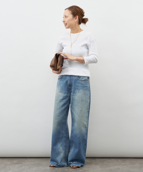 Deuxieme Classe（ドゥーズィエムクラス）の「*  Dignity Tシャツ（Tシャツ/カットソー・レディース・ブラック/ベージュ系その他/ホワイト・FREE）」の19枚目の写真