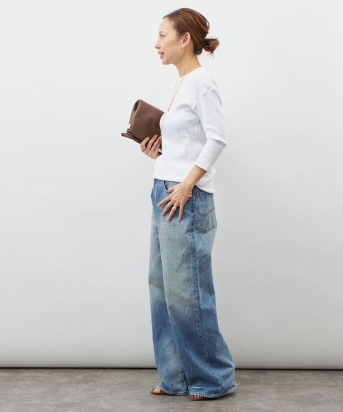 Deuxieme Classe（ドゥーズィエムクラス）の「*  Dignity Tシャツ（Tシャツ/カットソー・レディース・ブラック/ベージュ系その他/ホワイト・FREE）」の20枚目の写真