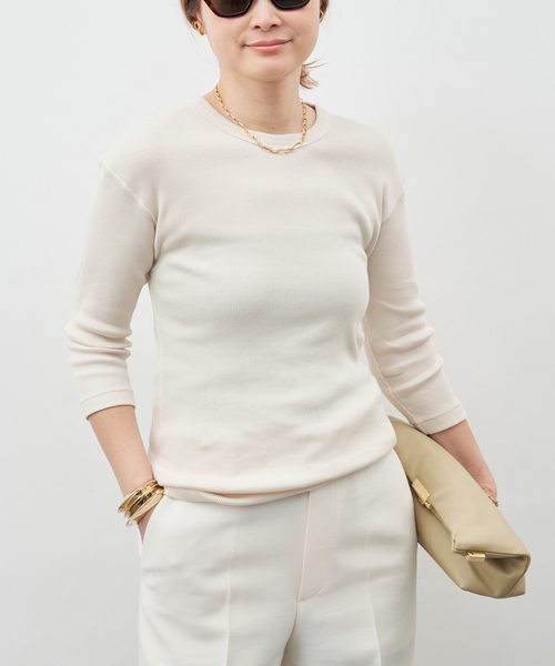 Deuxieme Classe（ドゥーズィエムクラス）の「*  Dignity Tシャツ（Tシャツ/カットソー・レディース・ブラック/ベージュ系その他/ホワイト・FREE）」の22枚目の写真