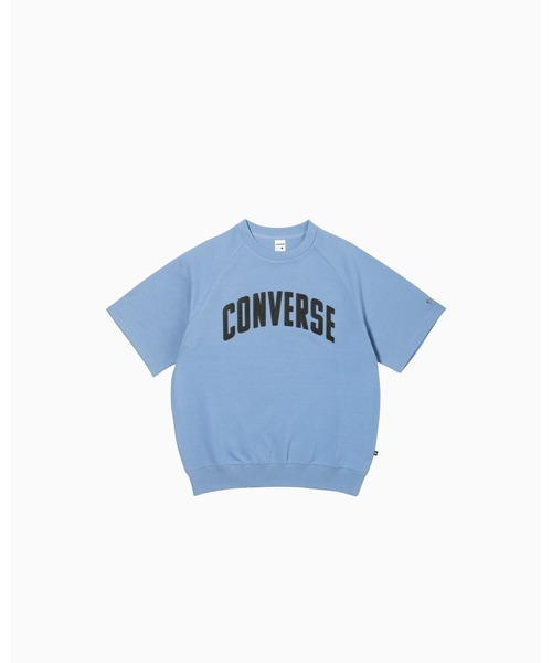 CONVERSE(コンバース)の「CV ARCH LOGO SS SW TOP M / CVアーチロゴSS SWトップM(スウェット・メンズ・ライトブルー・M/L/XL)」の1枚目の写真