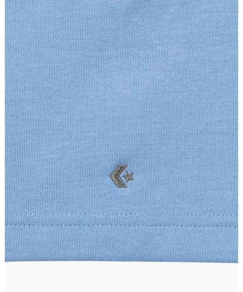 CONVERSE(コンバース)の「CV ARCH LOGO SS SW TOP M / CVアーチロゴSS SWトップM(スウェット・メンズ・ライトブルー・M/L/XL)」の4枚目の写真