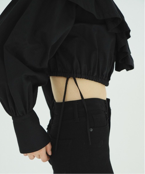 FRILL COLLAR SHORT BLOUSE（シャツ/ブラウス）｜CLANE（クラネ）の