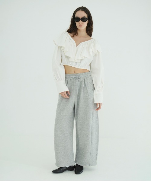 CLANE（クラネ）の「FRILL COLLAR SHORT BLOUSE（シャツ/ブラウス・レディース・ホワイト/ブラック・2/1）」の17枚目の写真