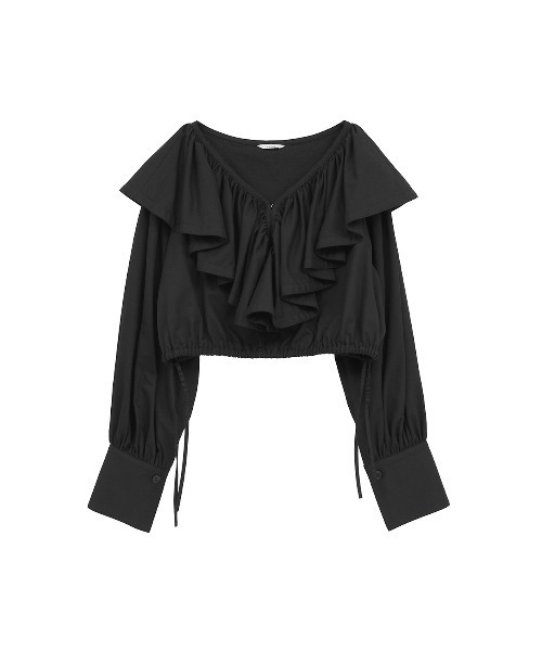 FRILL COLLAR SHORT BLOUSE（シャツ/ブラウス）｜CLANE（クラネ）の
