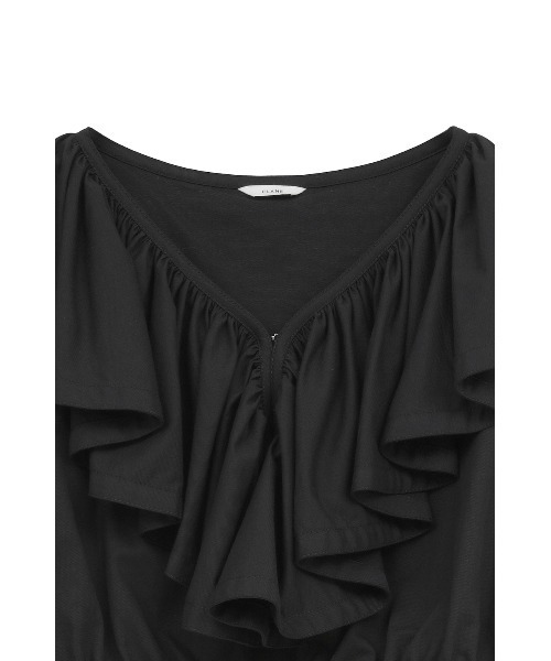 CLANE（クラネ）の「FRILL COLLAR SHORT BLOUSE（シャツ/ブラウス・レディース・ホワイト/ブラック・2/1）」の8枚目の写真