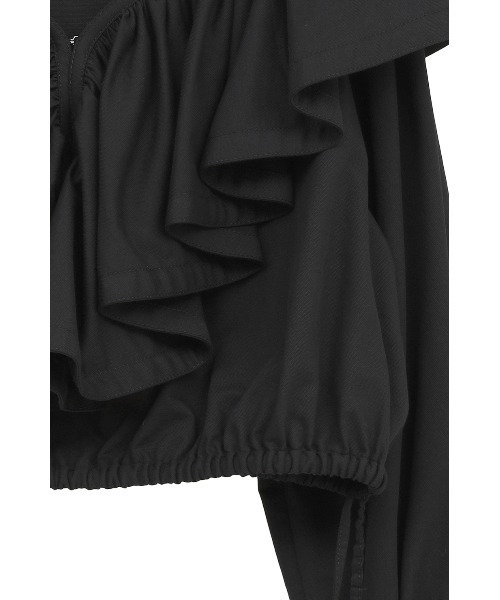 CLANE（クラネ）の「FRILL COLLAR SHORT BLOUSE（シャツ/ブラウス・レディース・ホワイト/ブラック・2/1）」の10枚目の写真