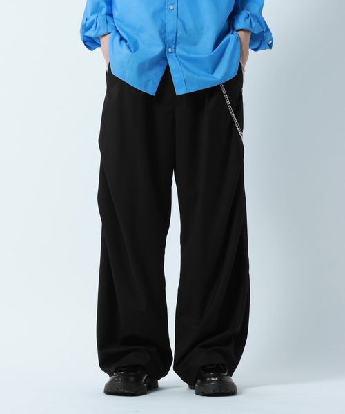 セール】ARCH TUCK 3D SILHOUETTE SLACKS/3Dシルエットスラックス