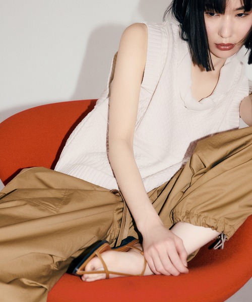 アダムエロペ　ニットベスト アダム エ ロペ ADAM ET ROPE' 【WEB限定】ミックスパターンニット