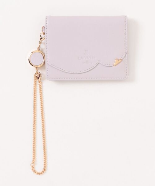 LANVIN en Bleu（ランバンオンブルー）の「デクール 三面パスケース（パスケース・レディース・ライム/ブラック/ベビーピンク・FREE）」の3枚目の写真