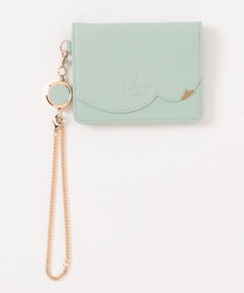 LANVIN en Bleu（ランバンオンブルー）の「デクール 三面パスケース（パスケース・レディース・ライム/ブラック/ベビーピンク・FREE）」の2枚目の写真