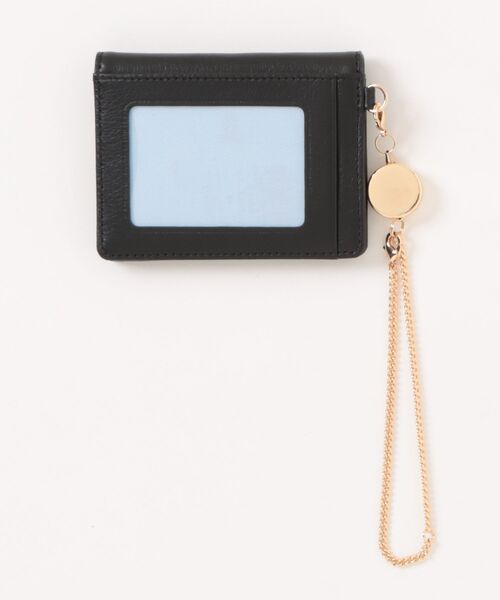 LANVIN en Bleu（ランバンオンブルー）の「デクール 三面パスケース（パスケース・レディース・ライム/ブラック/ベビーピンク・FREE）」の4枚目の写真