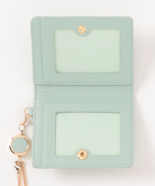 LANVIN en Bleu（ランバンオンブルー）の「デクール 三面パスケース（パスケース・レディース・ライム/ブラック/ベビーピンク・FREE）」の7枚目の写真