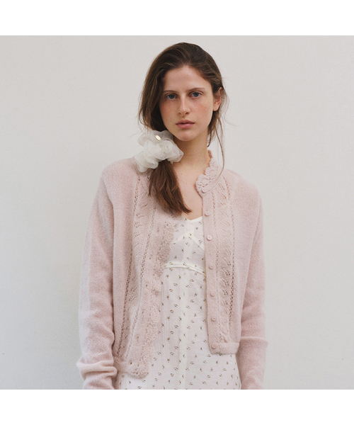 PETAL MOHAIR KNIT CARDIGAN (3COLOR)（カーディガン/ボレロ）｜FOLNUA