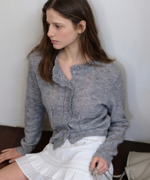 カーディガン FOLNUA Petal Mohair Knit Cardigan PETAL MOHAIR KNIT CARDIGAN [3COLOR]（カーディガン/ボレロ）｜FOLNUA
