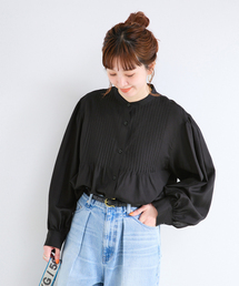 B.C STOCK（ベーセーストック）の「手洗い可   ピンタックブラウス（シャツ/ブラウス）」