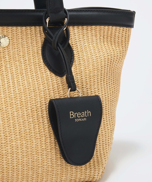 Breath TOPKAPI(ブレストプカピ)の「【Breath TOPKAPI】サングラスホルダー付き レザーコンビ カゴトートバッグ M(トートバッグ・レディース・ブラック/ホワイト/ベージュ・FREE)」の13枚目の写真