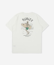 Hurley （ハーレー）の「【Hurley:ハーレー】スカルバックプリントTシャツ　吸水速乾　SKULL SURFER SS TEE（Tシャツ/カットソー）」