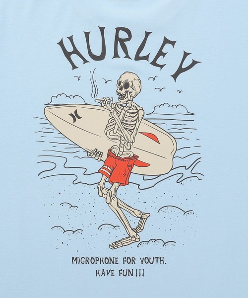 Hurley （ハーレー）の「【Hurley:ハーレー】スカルバックプリントTシャツ　吸水速乾　SKULL SURFER SS TEE（Tシャツ/カットソー・メンズ・ブルーグレー/ブラック/ホワイト/ライトブルー・LARGE/X-LARGE/SMALL/MEDIUM）」の21枚目の写真