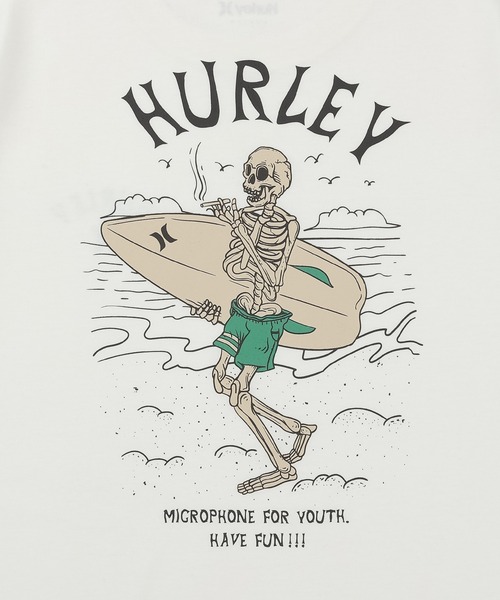 Hurley （ハーレー）の「【Hurley:ハーレー】スカルバックプリントTシャツ　吸水速乾　SKULL SURFER SS TEE（Tシャツ/カットソー・メンズ・ブルーグレー/ブラック/ホワイト/ライトブルー・LARGE/X-LARGE/SMALL/MEDIUM）」の12枚目の写真