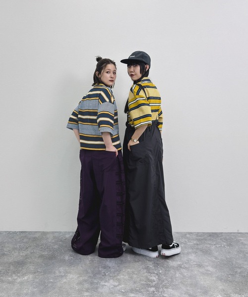 niko and...（ニコアンド）の「[MODE NORM CORE] ハーフジップポケプルオーバー（Tシャツ/カットソー・レディース・ネイビー/スモーク/イエロー・LARGE/MEDIUM）」の7枚目の写真