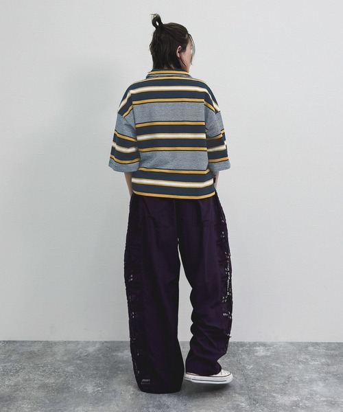 niko and...（ニコアンド）の「[MODE NORM CORE] ハーフジップポケプルオーバー（Tシャツ/カットソー・レディース・ネイビー/スモーク/イエロー・LARGE/MEDIUM）」の11枚目の写真