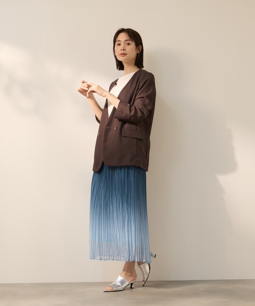 ketty(ケティ)の「シフォングラデーションプリーツスカート(スカート・レディース・ブルー/グリーン・M)」の19枚目の写真