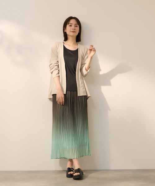ketty(ケティ)の「シフォングラデーションプリーツスカート(スカート・レディース・ブルー/グリーン・M)」の9枚目の写真