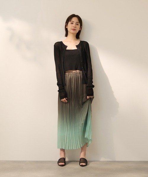ketty(ケティ)の「シフォングラデーションプリーツスカート(スカート・レディース・ブルー/グリーン・M)」の10枚目の写真