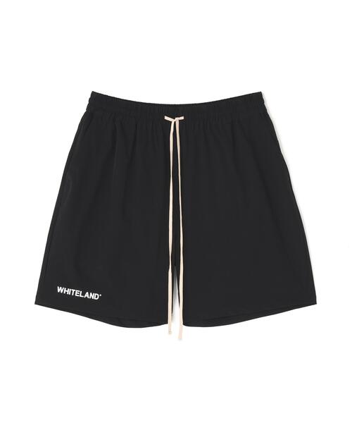 WHITELAND(ホワイトランド)の「【WEB&DEPOT限定】WHITELAND/ホワイトランド/LOGO P-TECK SHORTS(その他パンツ・メンズ・グレー/ブラック・M/S/L)」の1枚目の写真