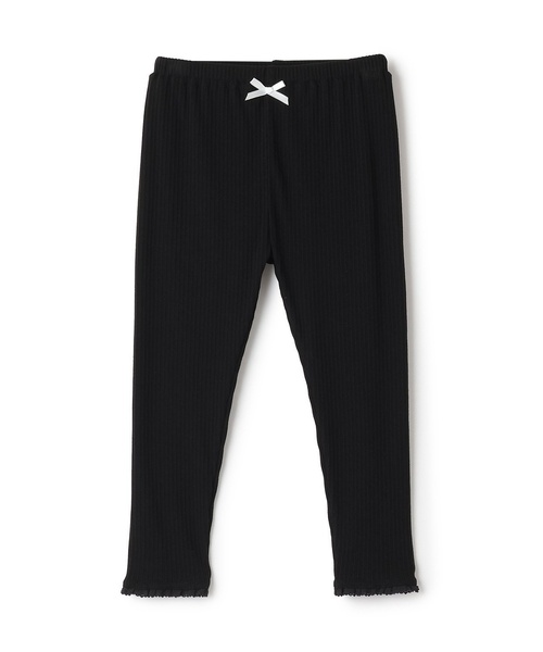 Lycee mine(リセマイン)の「裾レースフリル9分丈レギンス【子供服】【キッズ】【女の子】(レギンス/スパッツ・キッズ・トップグレー/ブラック/パープル系その他・140cm/130cm/110cm/150cm/90cm/100cm/120cm)」の5枚目の写真