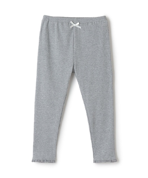 Lycee mine(リセマイン)の「裾レースフリル9分丈レギンス【子供服】【キッズ】【女の子】(レギンス/スパッツ・キッズ・トップグレー/ブラック/パープル系その他・140cm/130cm/110cm/150cm/90cm/100cm/120cm)」の6枚目の写真