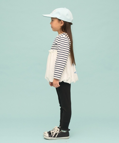 Lycee mine(リセマイン)の「裾レースフリル9分丈レギンス【子供服】【キッズ】【女の子】(レギンス/スパッツ・キッズ・トップグレー/ブラック/パープル系その他・140cm/130cm/110cm/150cm/90cm/100cm/120cm)」の14枚目の写真