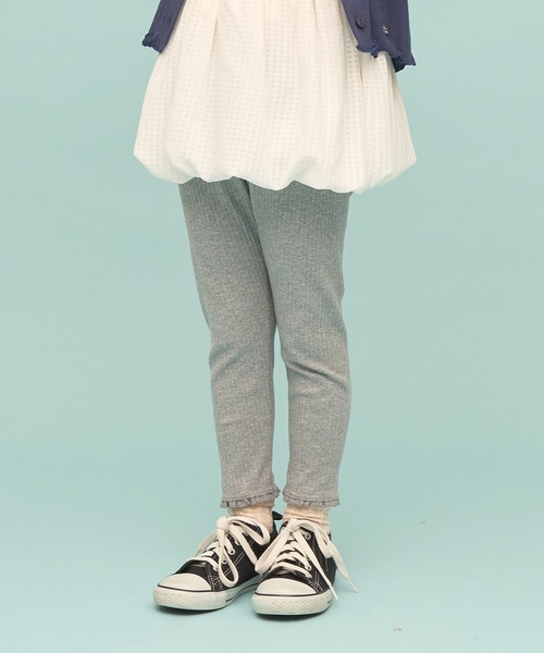 Lycee mine(リセマイン)の「裾レースフリル9分丈レギンス【子供服】【キッズ】【女の子】(レギンス/スパッツ・キッズ・トップグレー/ブラック/パープル系その他・140cm/130cm/110cm/150cm/90cm/100cm/120cm)」の17枚目の写真