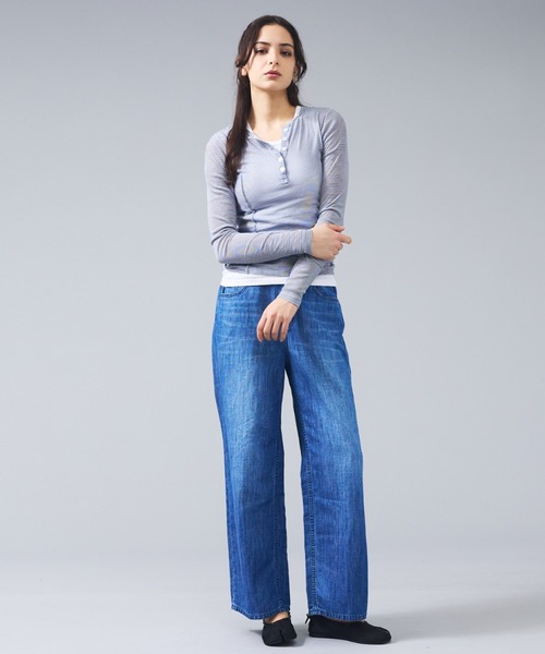 Healthy denim（ヘルシーデニム）の「【Healthy denim / ヘルシーデニム】Healthy:Breezy P.Pepper/デニムパンツ/ルーズ【WEB限定】（その他パンツ・レディース・インディゴブルー/ライトブルー・26/25/24）」の3枚目の写真