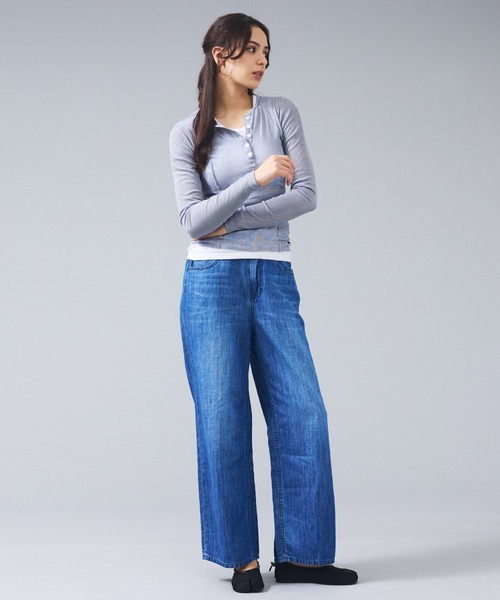 Healthy denim（ヘルシーデニム）の「【Healthy denim / ヘルシーデニム】Healthy:Breezy P.Pepper/デニムパンツ/ルーズ【WEB限定】（その他パンツ・レディース・インディゴブルー/ライトブルー・26/25/24）」の4枚目の写真
