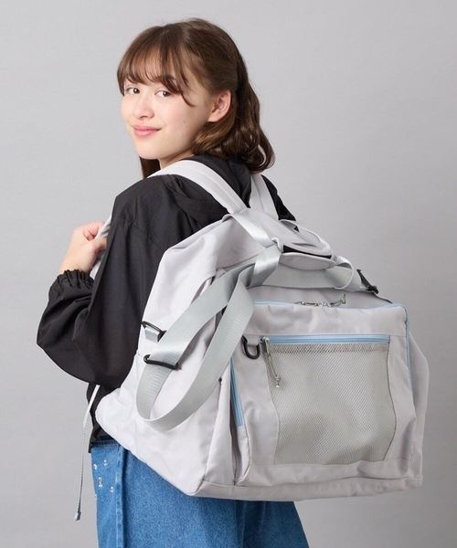 a.v.v(アーヴェヴェ)の「【大容量 50L /ボストン・ショルダー・リュックの3WAY】旅行用ボストンバック(ボストンバッグ・キッズ・グレー/ブラック・120)」の1枚目の写真