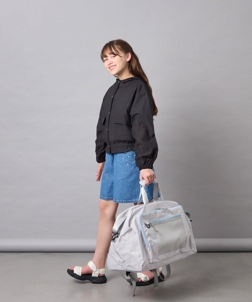 a.v.v(アーヴェヴェ)の「【大容量 50L /ボストン・ショルダー・リュックの3WAY】旅行用ボストンバック(ボストンバッグ・キッズ・グレー/ブラック・120)」の13枚目の写真
