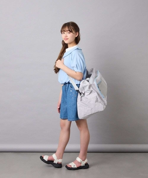 a.v.v(アーヴェヴェ)の「【大容量 50L /ボストン・ショルダー・リュックの3WAY】旅行用ボストンバック(ボストンバッグ・キッズ・グレー/ブラック・120)」の14枚目の写真