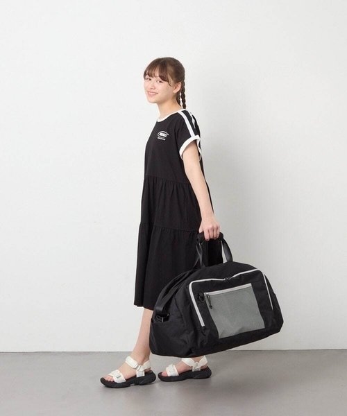a.v.v(アーヴェヴェ)の「【大容量 50L /ボストン・ショルダー・リュックの3WAY】旅行用ボストンバック(ボストンバッグ・キッズ・グレー/ブラック・120)」の22枚目の写真
