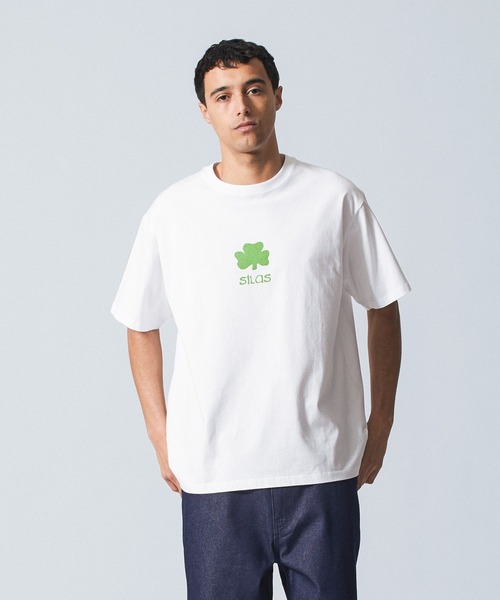 SILAS(サイラス)の「SHAMROCK S/S TEE(Tシャツ/カットソー・メンズ・アッシュ/ホワイト/グリーン/イエロー・M/L/XL)」の2枚目の写真