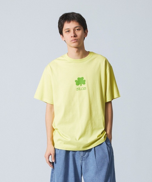 SILAS(サイラス)の「SHAMROCK S/S TEE(Tシャツ/カットソー・メンズ・アッシュ/ホワイト/グリーン/イエロー・M/L/XL)」の4枚目の写真