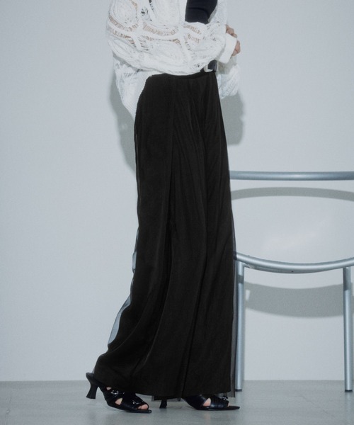 PAGEBOY(ページボーイ)の「チュールレイヤードパンツ【セットアップ対応】(その他パンツ・レディース・グレー/ブラック・FREE)」の10枚目の写真