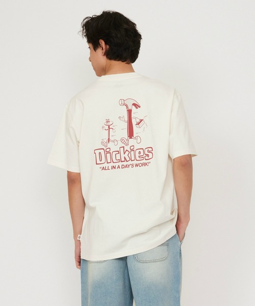 Dickies(ディッキーズ)の「Dickies/ディッキーズ フェアローンTシャツ 半袖/バックロゴTシャツ/プリントTシャツ/ブランドロゴT(Tシャツ/カットソー・メンズ・ホワイト/ブラック・LARGE/X-LARGE/SMALL/MEDIUM)」の1枚目の写真