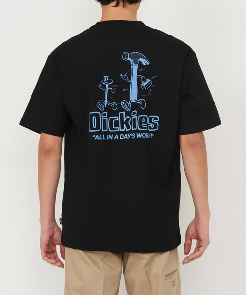 Dickies(ディッキーズ)の「Dickies/ディッキーズ フェアローンTシャツ 半袖/バックロゴTシャツ/プリントTシャツ/ブランドロゴT(Tシャツ/カットソー・メンズ・ホワイト/ブラック・LARGE/X-LARGE/SMALL/MEDIUM)」の7枚目の写真