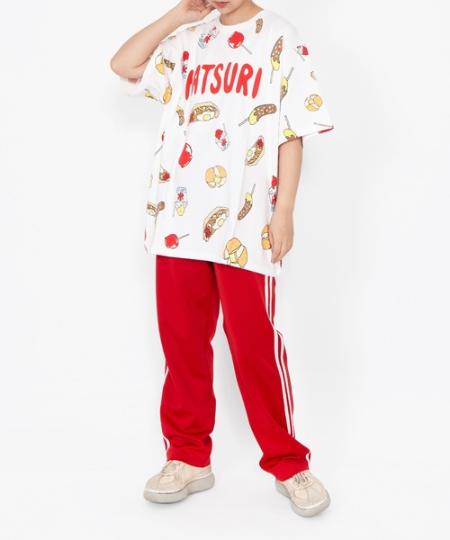 PUNYUS(プニュズ)の「【新サイズ】祭り総柄Tシャツ(Tシャツ/カットソー・レディース・ホワイト・3/4/5/1/2)」の3枚目の写真