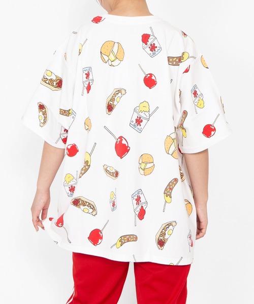 PUNYUS(プニュズ)の「【新サイズ】祭り総柄Tシャツ(Tシャツ/カットソー・レディース・ホワイト・3/4/5/1/2)」の6枚目の写真