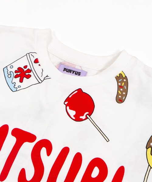 PUNYUS(プニュズ)の「【新サイズ】祭り総柄Tシャツ(Tシャツ/カットソー・レディース・ホワイト・3/4/5/1/2)」の7枚目の写真